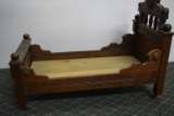 EARLY 19TH CENTURY EASTLAKE STYLE DOLL BED!