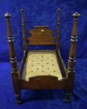 19TH CENTURY 4 POST DOLL BED!