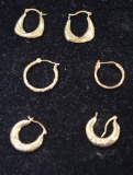 14KT AND 10KT GOLD EARRINGS!