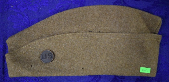 WWI US ARMY BIRTTISH MADE OVERSEAS CAP!