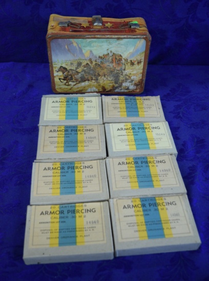 ORIGINAL BOXES OF ARMOR PIERCING .30 CAL - EMPTY!