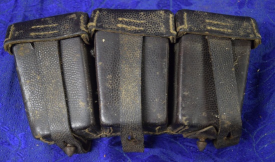 WWI GERMAN AMMO POUCH WITH 1917-18 AMMO!