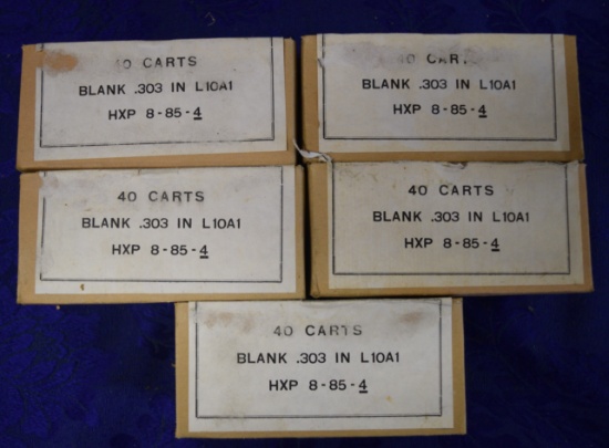 EARLY 40 CARTS BLANK .303 IN L10A1!