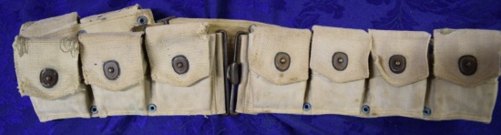 WWI US ARMY AMMO BELT WITH AMMO!