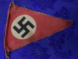 WWII GERMAN TRIANGLE NSDAP PENNANT!