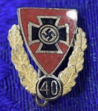 WWII WAFFEN SS 40 YEAR COMMEMORATIVE PIN!