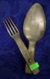 WWI GERMAN FOLDING FORK AND SPOON!