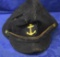 WWII ENLISTED MAN'S BLUE WOOL CAP!