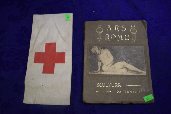 WWII ITALIAN MEDICAL CORPS RED CROSS ARMBAND!