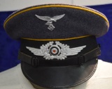 WWII LUFTWAFFE NCO's WOOL VISOR CAP!