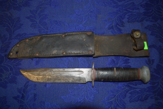 WWII FIGHTING KNIFE AND SHEATH