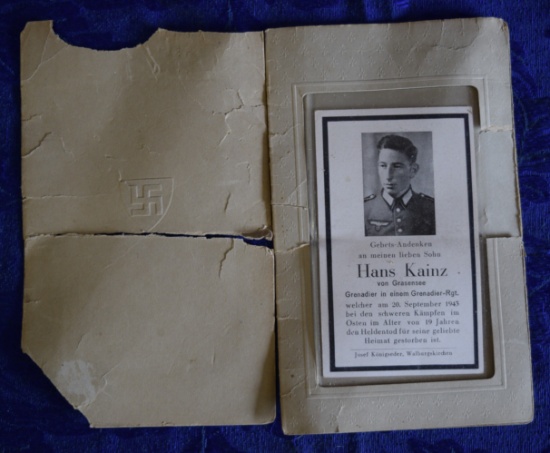 WWII MEMORIAL CARD!