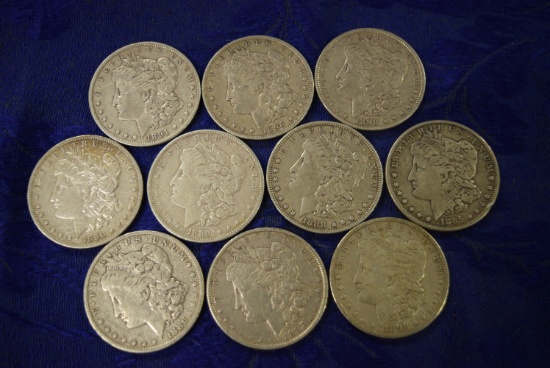 TEN SILVER DOLLARS!