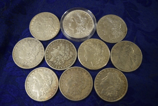 TEN SILVER DOLLARS!