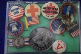 WWI/WWII WAR BOND DRIVE PINS!