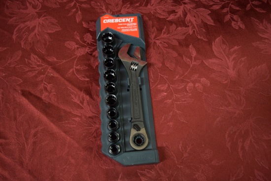 CRESCENT ADJUSTABLE PASS-THRU WRENCH SET!