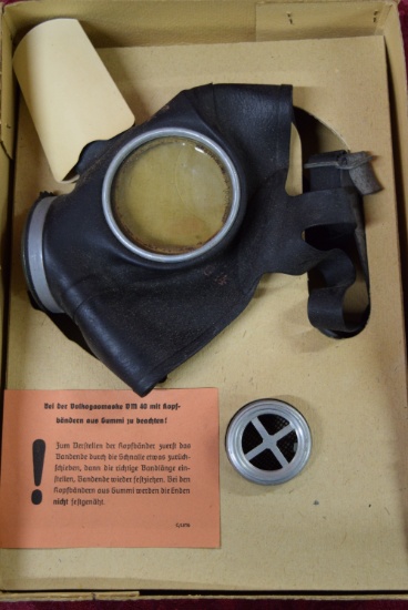 NEW IN BOX GERMAN GAS MASK!