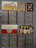 4 SETS OF UNCIRCULATED COINS WITH D&P MARKS!