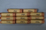 11 ROLLS OF 1934 & 1935 PENNIES!