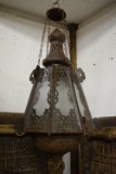 25 INCH EARLY ARCHITECTURAL HANGING LANTERN!