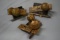 VERY OLD VINTAGE BRASS DOOR KNOB SETS!