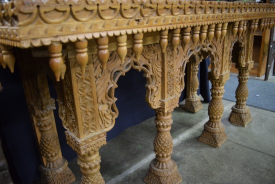 HEAVILY CARVED TABLE!