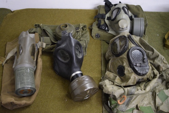 MILITARY GAS MASK LOT!