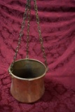 HANGING HAMMERED COPPER KETTLE!