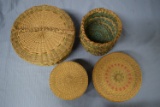 BEAUTIFUL NATIVE AMERICAN WOVEN BASKETS!