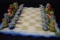 UNIQUE OCEAN/TROPICAL THEMED CHESS/CHECKERS SET!