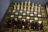MOTHER OF PEARL CHESS AND BACKGAMMON BOARD!