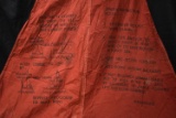 US NAVY SURVIVAL SAIL WITH DIRECTIONS ON IT!