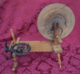 AMAZING ANTIQUE SOCK SPINNING WHEEL!