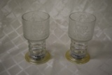 HIGHLY COLLECTABLE LOTR GLASS GOBLETS!