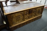 HEAVILY CARVED INDIAN CHEST BUFFET!