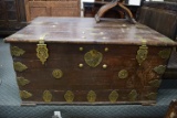 OLD WORLD HAND CRAFTED OVERSIZED TRUNK!