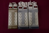 6 HEAVY DUTY GROUNDED POWER STRIPS!