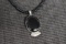 GENUINE SILVER AND BLACK NECKLACE!