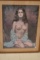 LARGE PARCIALLY NUDE BEAUTY PAINTED AND FRAMED!