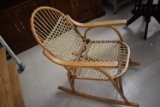 UNIQUE HAND MADE SNOW SHOE ROCKING CHAIR!