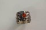 NATIVE AMERICAN SIGNED STERLING RING!