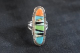 NATIVE AMERICAN ZUNI SIGNED STERLING RING!