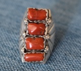NATIVE AMERICAN STERLING RING!