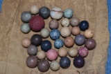 19TH CENTURY CLAY MARBLES!