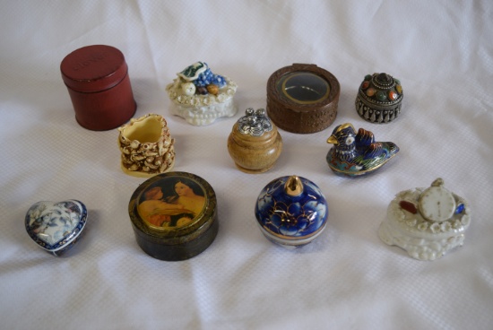 EXCELLENT LOT OF TRINKET BOXES!