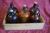 AWESOME LOT OF VINTAGE BROWN GLASS BOTTLES!
