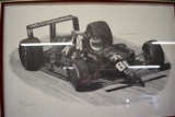 STUNNING D GRAY #86 RACE CAR GRAPHITE PICTURE!