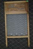 EARLY WOODEN WASHBOARD!