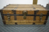EXTREMELY OLD WOODEN TRUNK!