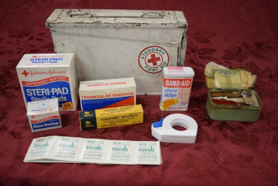 VINTAGE FIRST AID KIT/CONTAINERS!